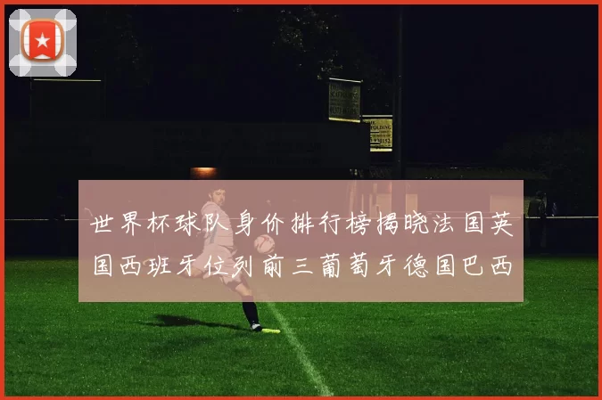 世界杯球队身价排行榜揭晓法国英国西班牙位列前三葡萄牙德国巴西身价均超九亿欧元